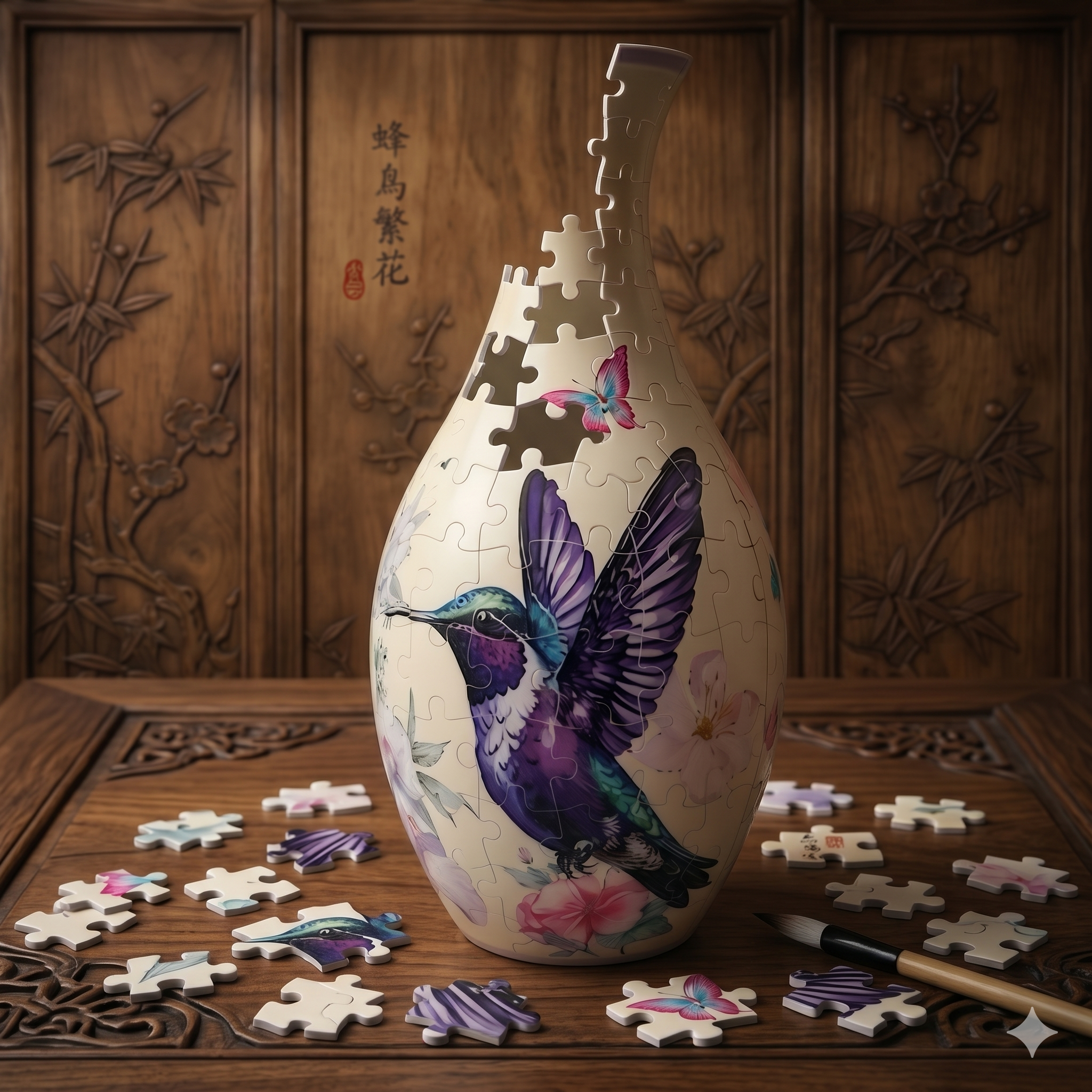 Vase 01: Hummingbird