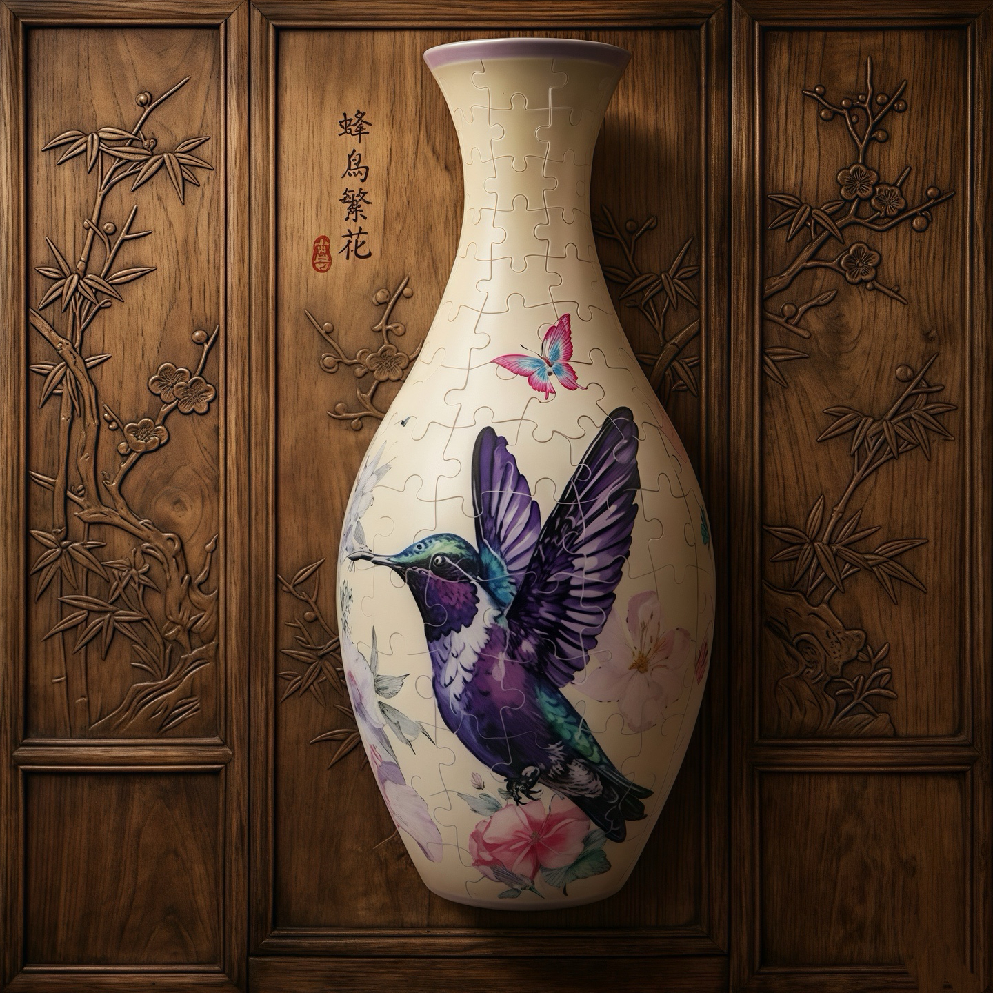 Vase 01: Hummingbird - View 2