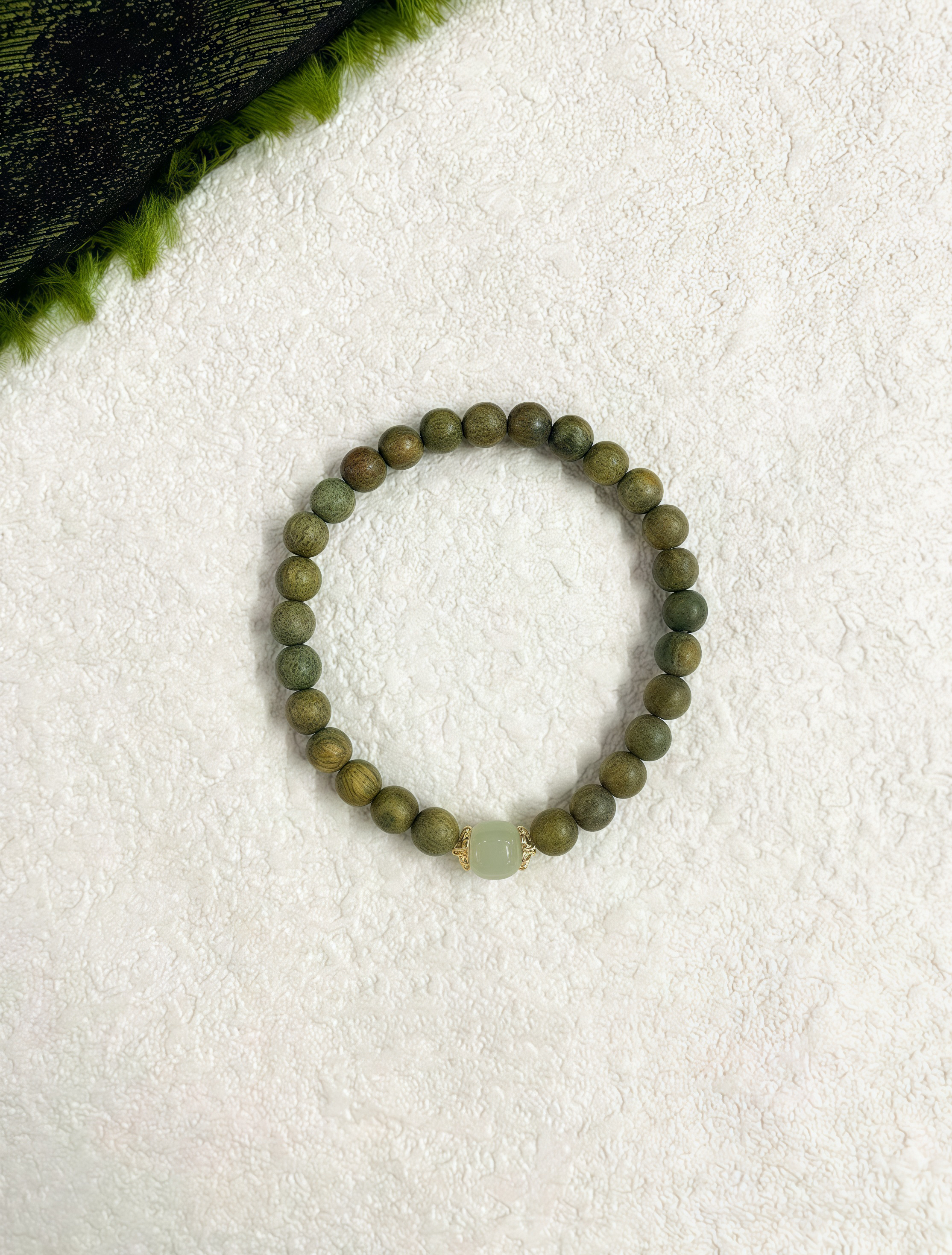 Natural Jade Sandalwood Bracelet - View 2