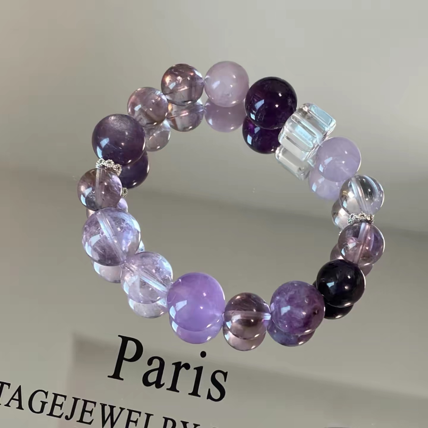 Lucid Dream Amethyst Multi Gemstone Bracelet - View 2