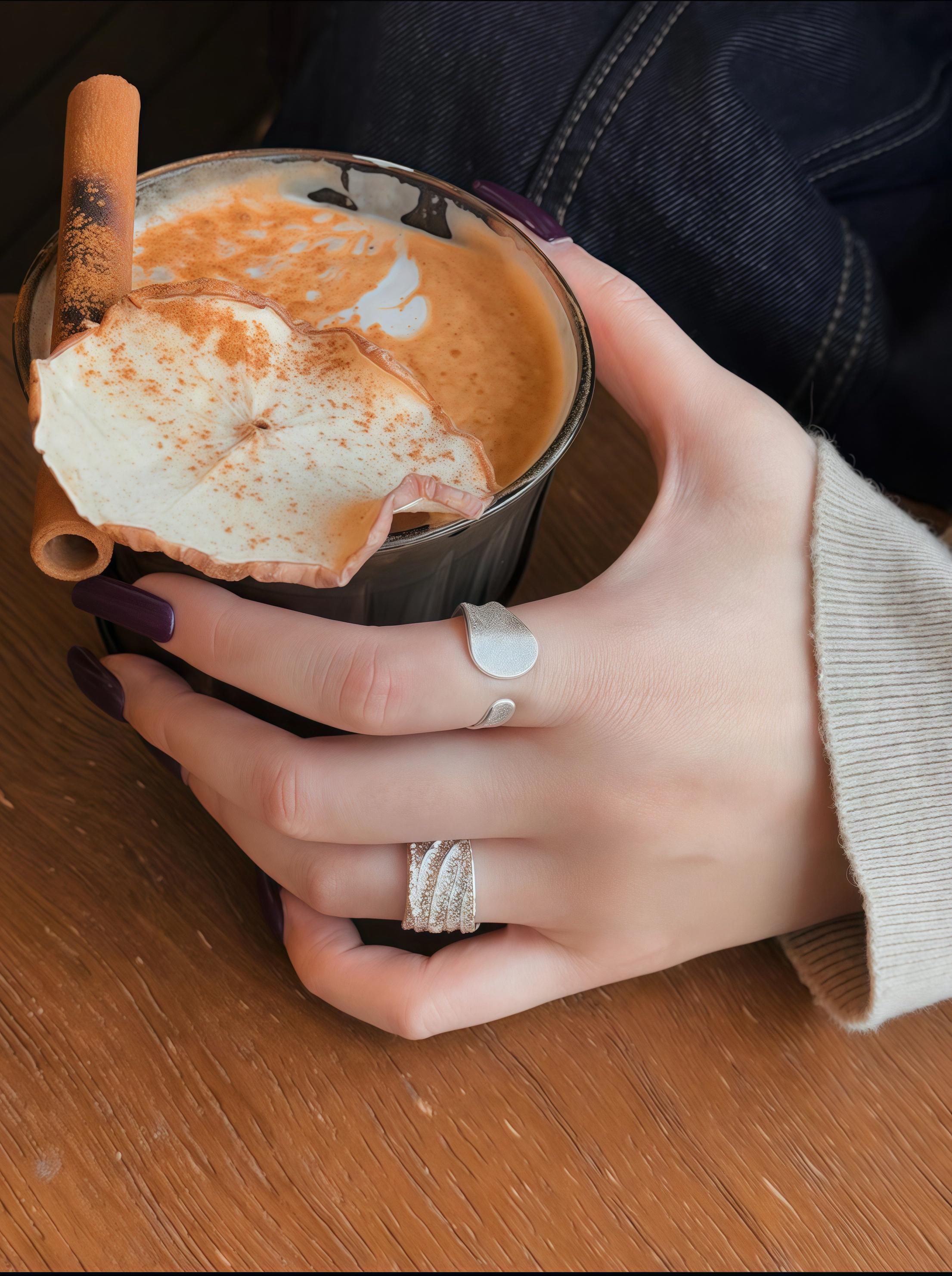 Handmade Heavy Silver-Plated Ring