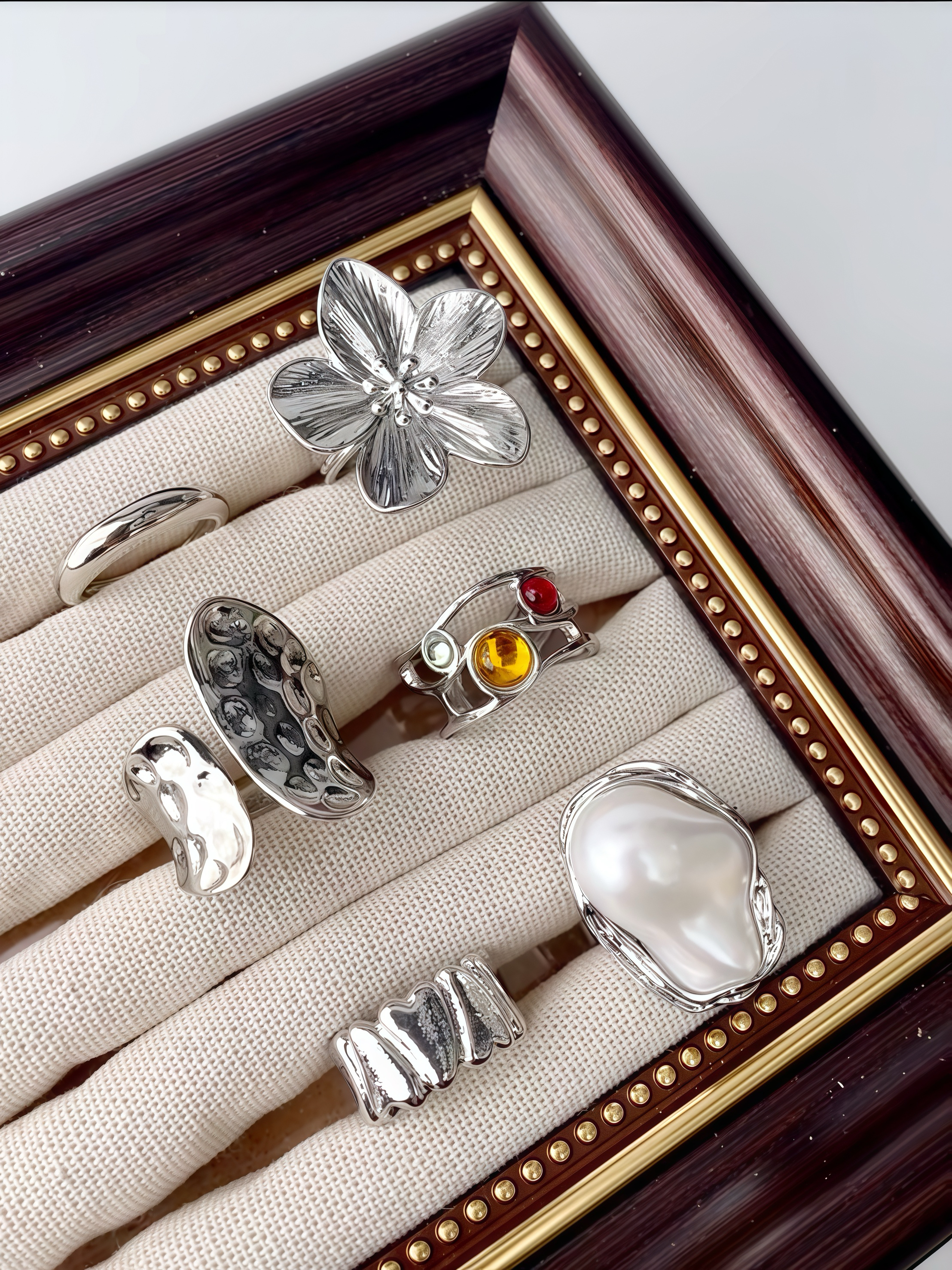 6-Piece One Week Adjustable Ring Set