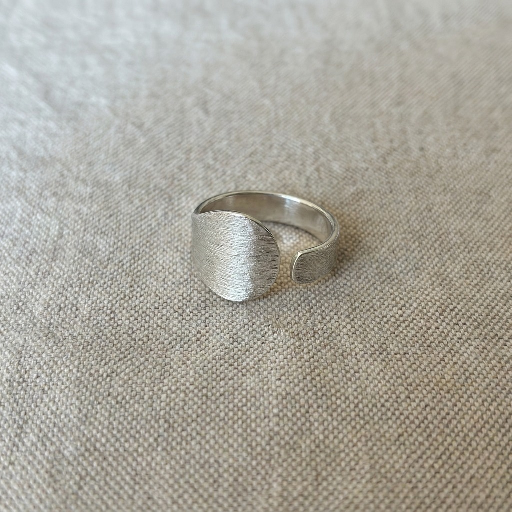 Handmade Heavy Silver-Plated Ring