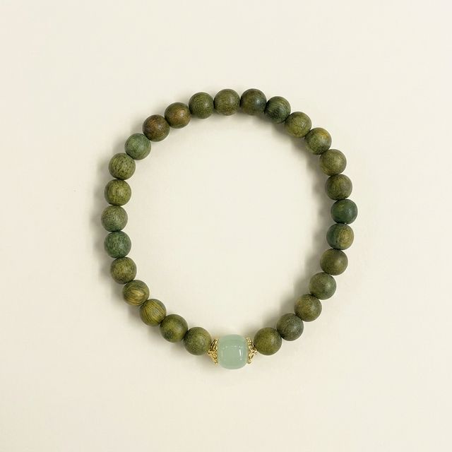 Natural Jade Sandalwood Bracelet